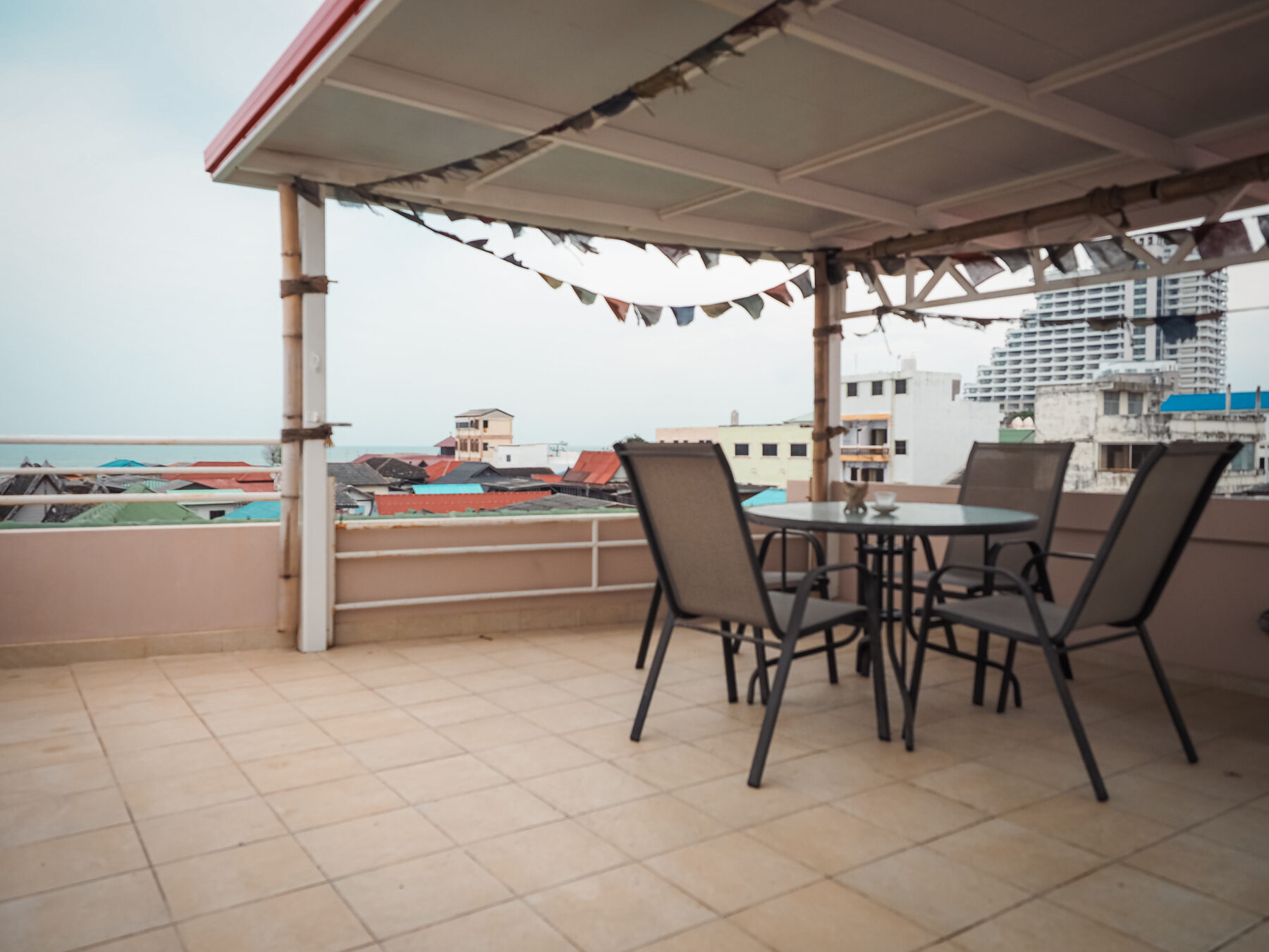 Rooftop terrace with sea view